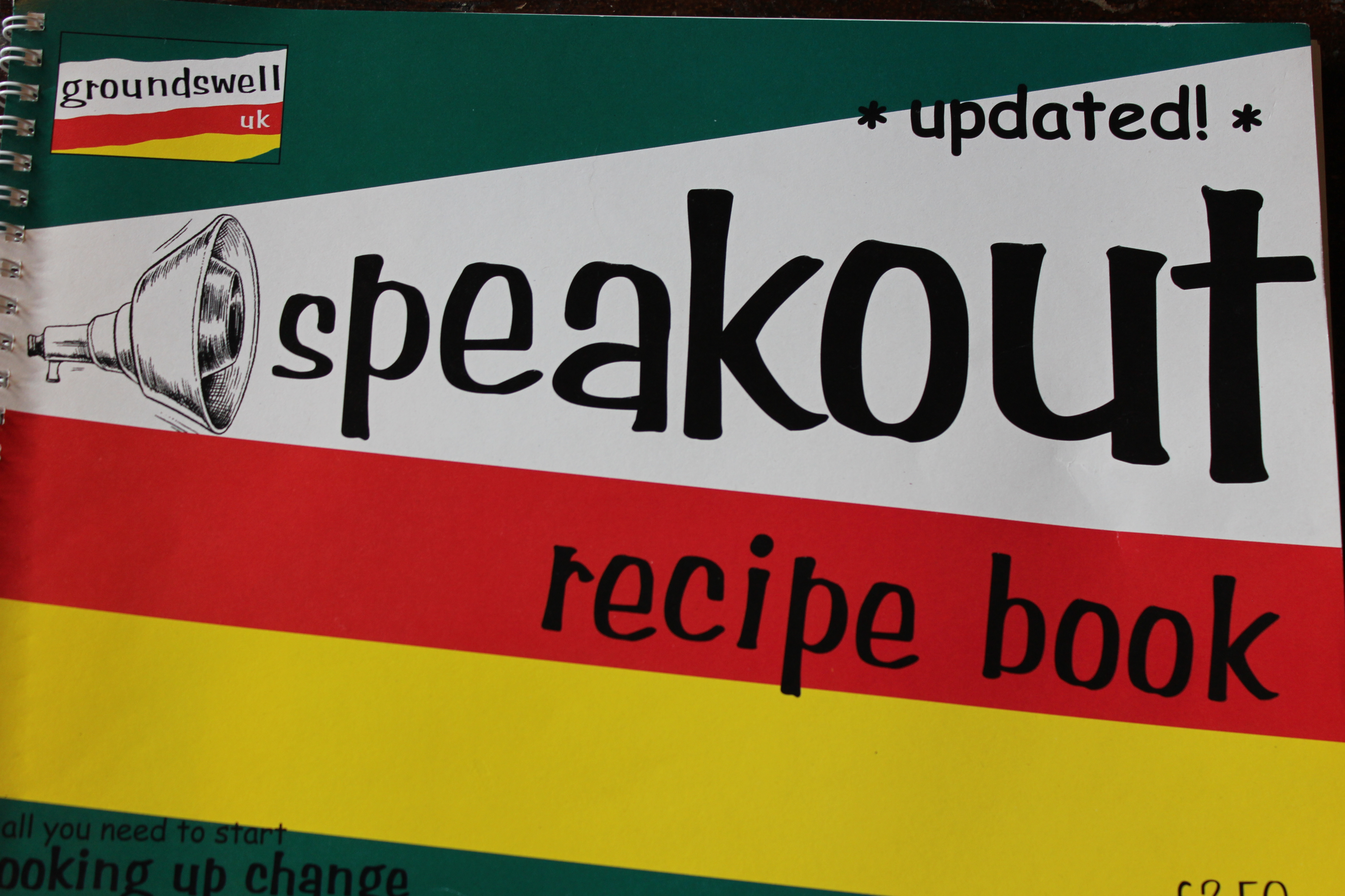 The front cover of the speakout recipe book