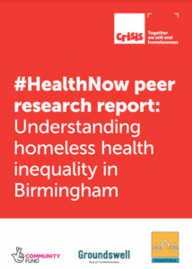 Crisis and Groundswell HealthNow Birmingham research March