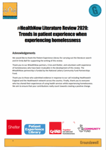 HealthNow literature review