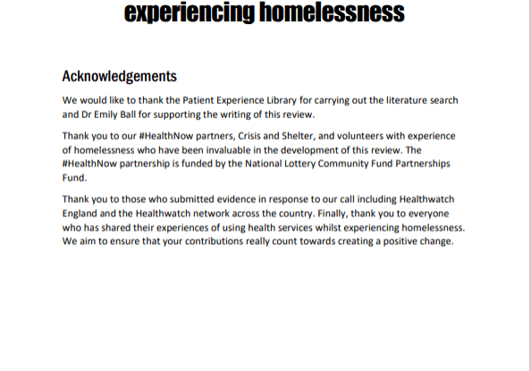 HealthNow literature review